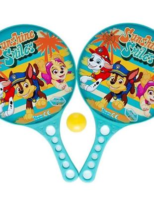 Набор бамбинтон ракетки «щенячий патруль» (paw patrol) и надписью «sunshine smiles». з европы