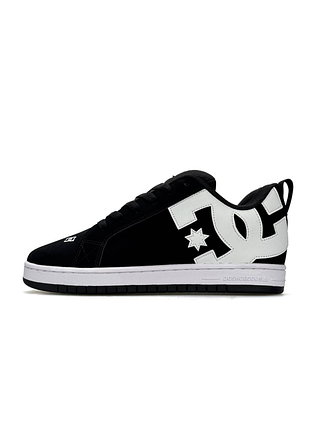 Женские кроссовки dc shoes court graffik black white