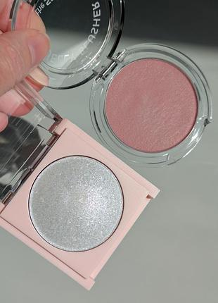 Хайлайтер fwee (дюп на fenty), муссовые румяна the saem