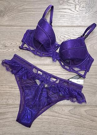 Комплект белья ann summers бюстгальтер р. 36с/80с - трусики 12/38