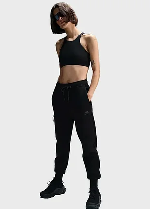Оригинальный! брюки женские nike nsw tch flc mr jgger 2 black hv6779-010