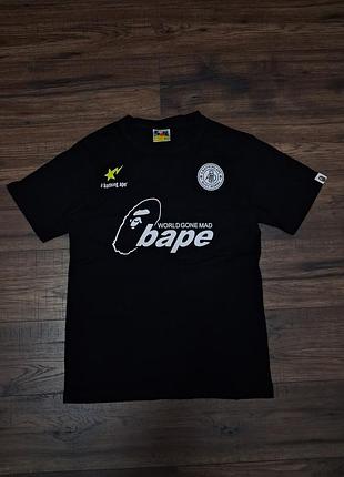 Футболка bape soccer #1 tee black (размер m)