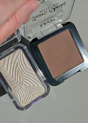 Хайлайтер nyx buttermelt highlighter 05, скульптор nyx so taupe