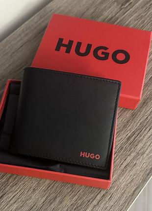 Гаманець чоловічий hugo чорний 2