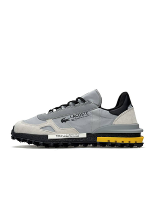 Мужские кроссовки lacoste elite active pale grey black