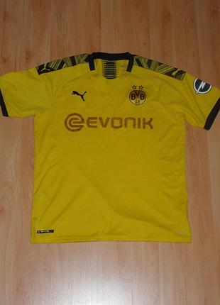Футбольна футболка puma dry cell yellow jersey fc borussia dortmund/боруссія дортмунд original l-xl nike football dri-fit
