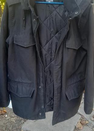 Винтажная куртка парка carhartt hickman coat ( размер l)