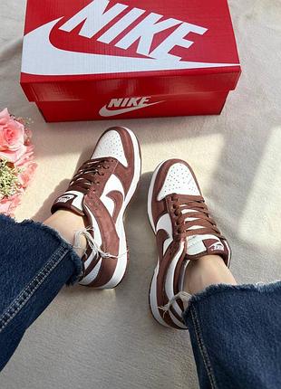 Nike sb dunk low sail dark brown 2