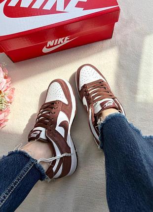 Nike sb dunk low sail dark brown 3