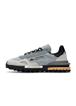 Мужские кроссовки lacoste elite active light grey black