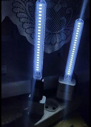 Светодиодная портативная usb лампа 24 led / переносной светильник-ночник
