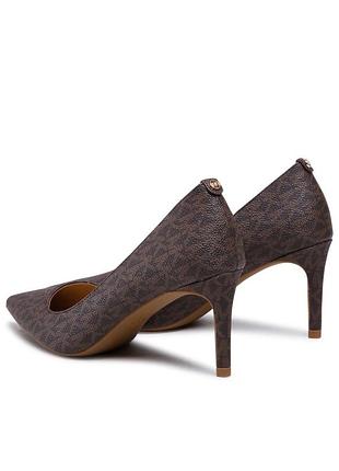 Туфлі жіночі michael kors коричневі з логотипом