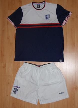 Футбольна форма/комплект збірної англії шорти umbro pro+футболка primark original xl-xxl (2xl) nike football fc england