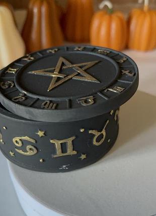 Сувеніри скринька гіпсова зодіак 3