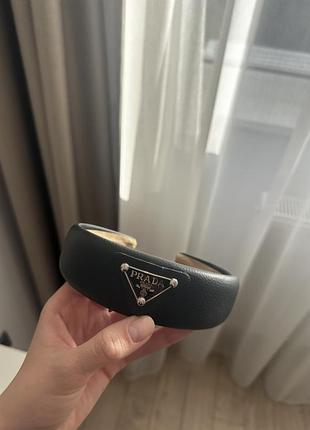 Обруч для волосся prada чорний