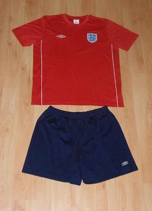 Футбольная форма/комплект сборной англии umbro dry шорты monogram+футболка original m-l-xl nike football england fc