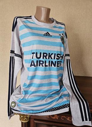 Оригинальный лонгслив adidas fenerbahce 2015/16 игровая футбольная джерси кофта