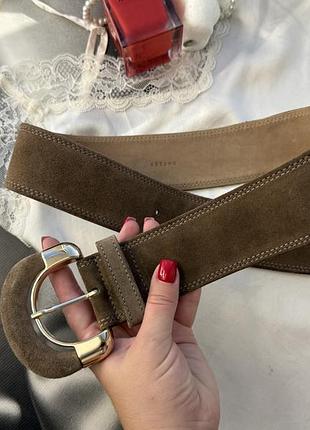 Ремінь sezane з натуральноі шамши