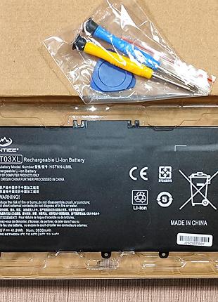 Акумулятор ht03xl hstnn-lb8l 11.55v 41.9wh 3630mah батарея для ноутбука hp pavilion 14 15 250 255 g7 l11119-855
