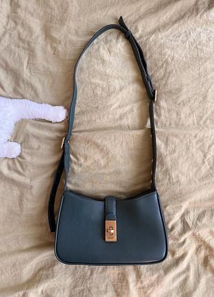 Темно-зелена сумка через плече або кросбоді nine west