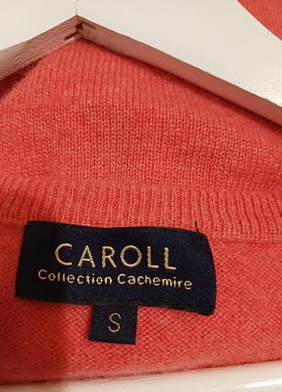 Кашемировый свитер коралл caroll 3