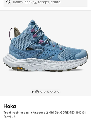 Кросівки hoka anacapa 2 mid gtx  25,5см