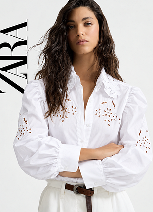 Zara стильна ефектна блузка рубашка