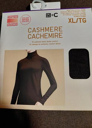 Термо водолазка жіноча uniqlo р.xl  heattech японські технологіі збереження тепла з кашеміром
