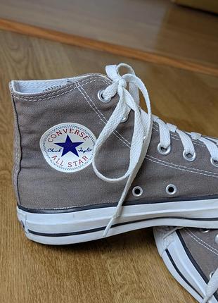 Кеды converse женские высокие серые (оригинал) 3