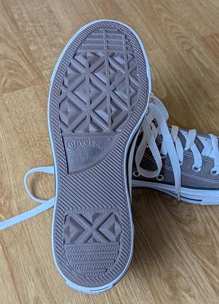 Кеды converse женские высокие серые (оригинал) 6