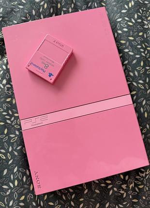 Ігрова приставка sony playstation 2 slim pink limited edition