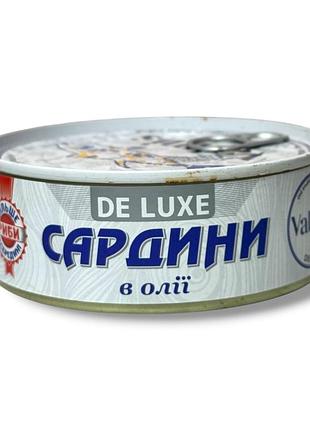 Консерви рибні сардини в олії valmis de luxe 240 г (латвія)