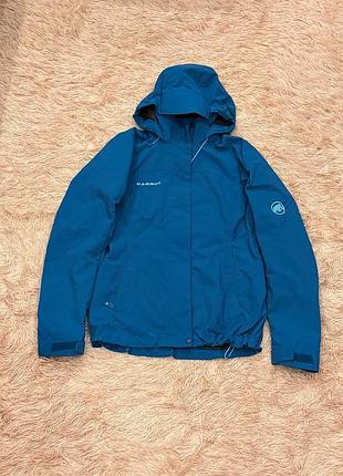 Синяя куртка ветровка mammut маммут оригинал xs