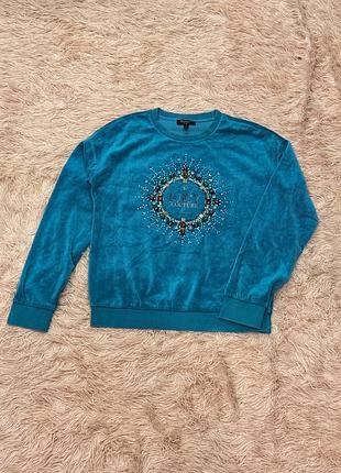 Женская велюровая кофта juicy couture black label джуси кутюр оригинал s