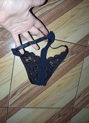 Трусики стринги ажурные 3