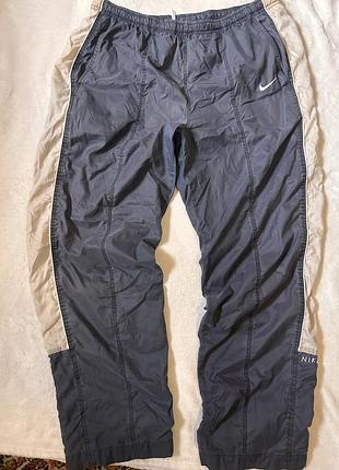 Вінтажні нейлонові штани nike / спортивні штани найк плащівка / drill y2k / парашути
