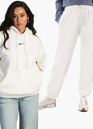 Спортивний костюм жіночий nike sportswear phoenix fleece high-rise oversized pant, колір sail / light bone