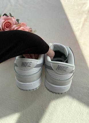 Nike dunk low white grey 4