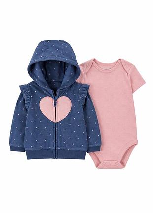 Кофта з боді набір carters 9-12