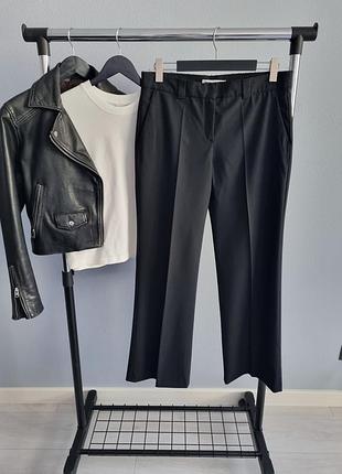 Брюки женские клеш черные с шерстью zara