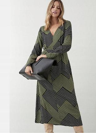 Довга жіноча сукня dorothy perkins із геометричним принтом, чорна, зелена