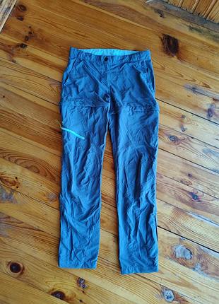 Треккинговые брюки-трансформеры decathlon quechua mh500 14-15 лет xs