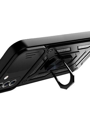 Чехол ummi camshield serge ring для samsung galaxy s21+ черный / black