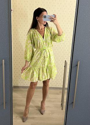 Хлопковое платье mango, легкое летнее платье, нарядное платье праздничное платье