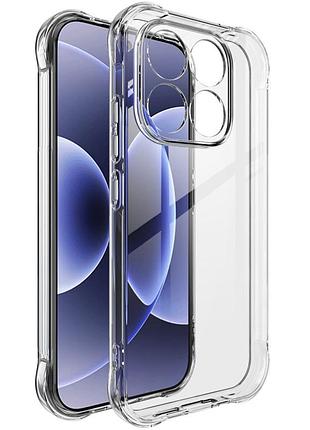 Tpu чехол getman ease logo усиленные углы full camera для xiaomi redmi 17 бесцветный (прозрачный)