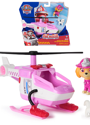 Paw patrol щенячий патруль скай спасательный вертолет  fire rescue skye rescue fire chopper