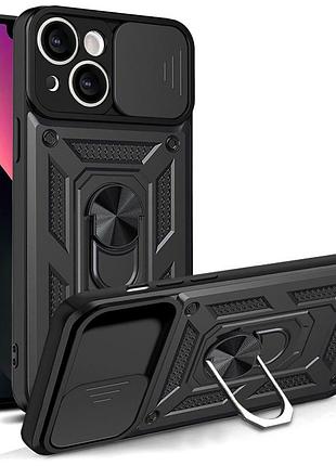 Чохол ummi camshield serge ring для apple iphone 15 (6.1") чорний / black