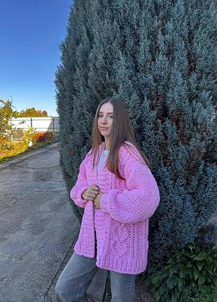 Классический плюшевый кардиган