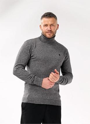 Гольф кашемировый мужской фирмы mostom, цвет темно-серый.