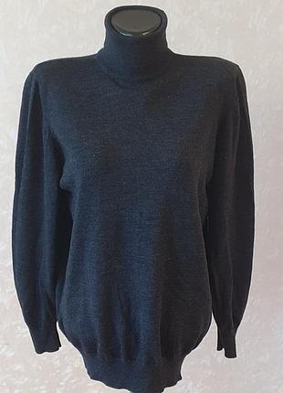 Шерстяной свитер-гольф marks &amp; spencer из 100% шерсти ягненка, гольф lambswool р. 16 / xl